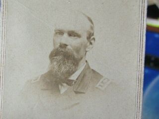 Civil War Navy Officer Christopher Flood At Portsmouth Hampshire Cdv Photo