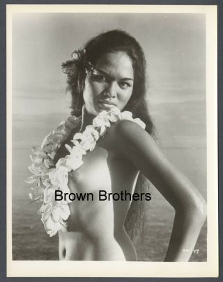 Vintage 1960s Hollywood Nude Hawaiian Girl Unknown Movie Photo 4 - Brown Bros