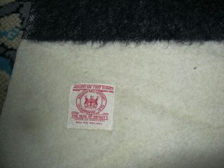 Hudson Bay Vintage Trapper 4 Point Wool Blanket 85x74
