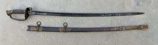 1850 Foot Officers Sword With Metal Scabbard