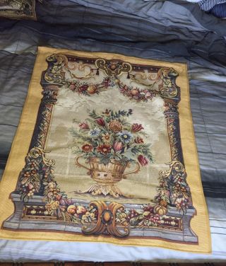 Jardin Beaumesnil Point Des Meurins French Gobelin Art Wall Tapestry Hanging