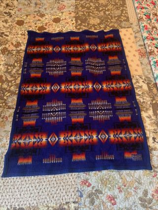 Pendleton Wool Rainbow Blanket - Native American Indian - For Child/baby 29 X 39