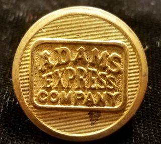 Post Civil War Adams Express Company Coat Button By American Button Co.