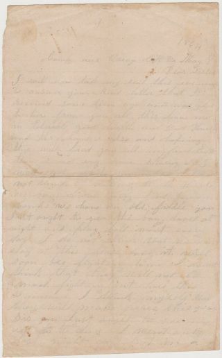 1864 Civil War Confederate Soldier Letter 45th Ga Infantry Orange Court House Va