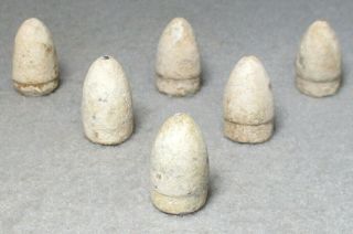 6.  36 Caliber Civil War Relic Pistol Balls Found At Old Church Virginia
