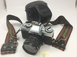 Vintage Minolta Xg - M 35mm Slr Film Camera From Japan With Case