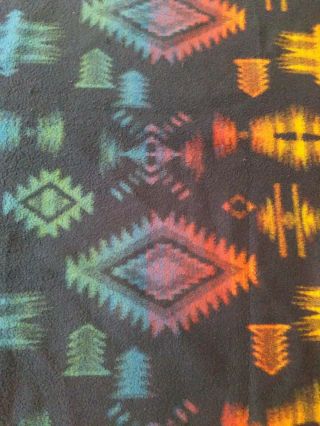 Biederlack Throw Camp Colorful Blanket Southwest Aztec Native USA 77 x 54 VTG 3