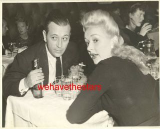Vintage Betty Grable George Raft Nightclub Date 
