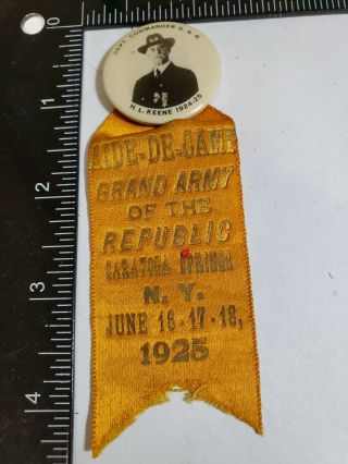 GRAND ARMY OF THE REPUBLIC,  DEPT COMMANDER,  H.  L.  KEENE,  AIDE - DE - CAMP N.  Y.  1925 3