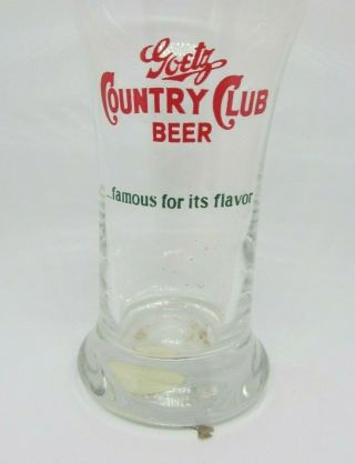 Bg 55 Goetz Country Club Sham Beer Glass 5 3/4 "