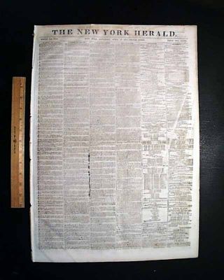 SIEGE OF YORKTOWN w/ 1781 Virginia Battle MAP & More Civil War 1862 Newspaper 2