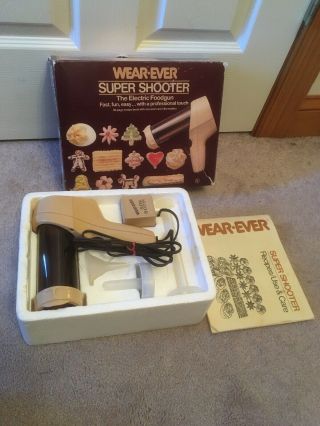 Vintage Wear - Ever Shooter The Electric Foodgun Cookie Maker Complete 70123