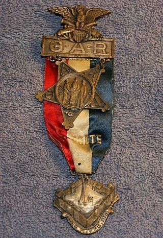 1926 G.  A.  R.  47th Annual Encampment Delegate Medal - State Of Indiana