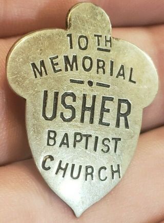 Rare Civil War Pennsylvania 13th Corps Usher Baptist Church Acorn Pin Badge Look