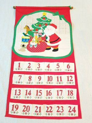 Vtg Collectible House Of Hatten Christmas Advent Calendar Santa St Nick 21