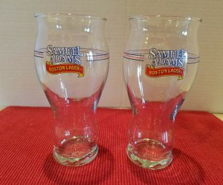 Set Of 2 Samuel Adams Boston Lager 16 Oz Beer Glasses “for The Love Of Beer”