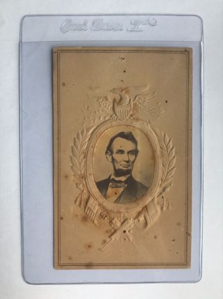 Civil War President Abraham Lincoln Cdv Rare