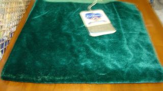 Vintage Dark Hunter Green Velvet Mohair,  Upholstery Fabric 26 " X 28 " La France
