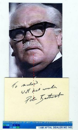 Peter Bathhurst Vintage Signed Card Aftal 145
