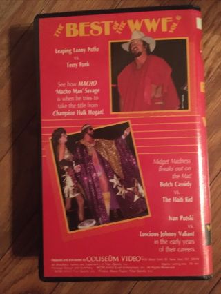 Best Of The WWF Vol.  6 VHS Coliseum Video Tape Pro Wrestling WWE Hogan Vintage 2