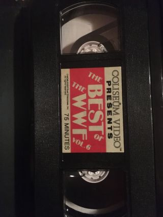Best Of The WWF Vol.  6 VHS Coliseum Video Tape Pro Wrestling WWE Hogan Vintage 3