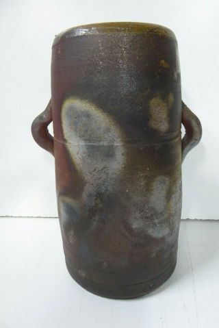 Vintage Signed Woodfired Ceramic Vase Pot Australian Mid Century Pottery Studio