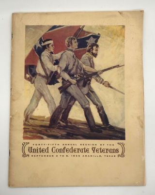 1935 Forth - Fifth United Confederate Veterans Reunion Book