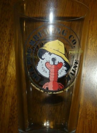 Vgc Sea Dog Brewing Company,  Portland Maine Clear Beer Pint Glass