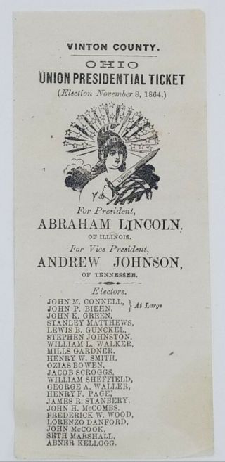 Lincoln,  Davis,  McClellan 1864 Presidential election ballots 3