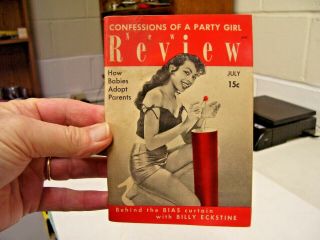 Review African American Pocket Digest July 1954,  Bias Curtain,  Party Girl