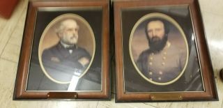 Framed Prints Of General Robert E.  Lee And General " Stonewall " Jackson