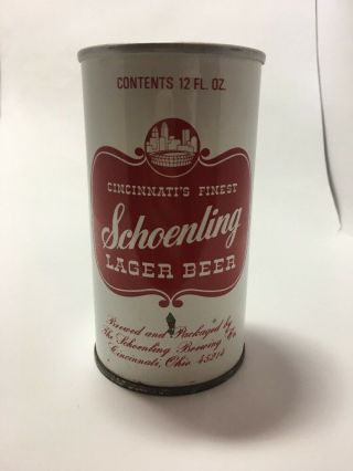 Schoenling Lager Beer 12 Oz Empty Can Vintage Cincinnati 