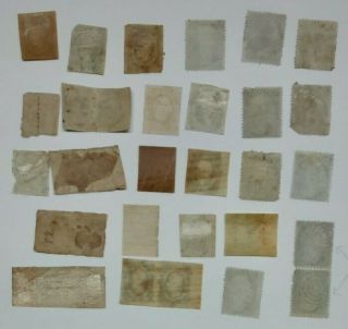 U.  s.  Civil War Postage Stamps And,  6 pairs and 20 singles 2