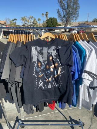 Kiss Vintage 1990 Tour Xl T - Shirt Hot In The Shade