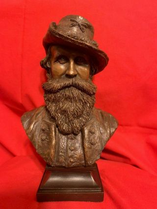 Ron Tunison Confederate Cavalry General Jeb Stuart Cold Cast Bronze Bust 195/350