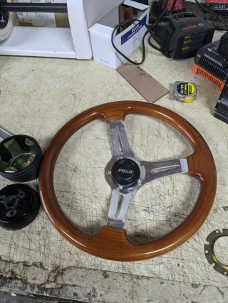 Vintage 14 " Wood Steering Wheel Vintage Ford Chevy Gm ?