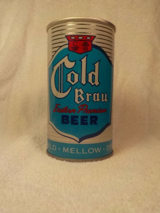 Cold Brau By Cold Spring Straight Steel Old Beer Can