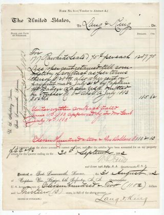 1883 Document U.  S.  Military Prison,  Fort Leavenworth,  Kansas