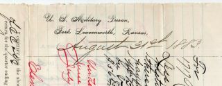 1883 Document U.  S.  Military Prison,  Fort Leavenworth,  Kansas 2