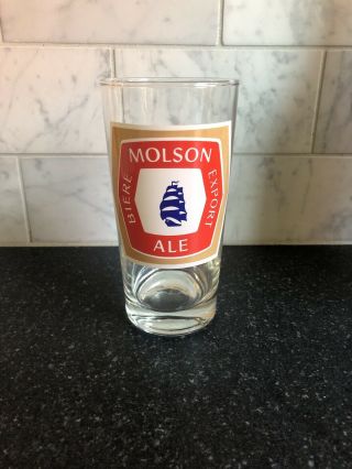 Vintage Canada’s Molson Export Biere Beer Ale Glass -