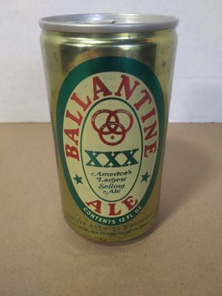 Vintage Ballantine Xxx Ale Pull Tab Beer Can 12 Oz Top Intact