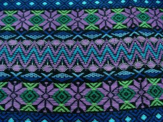 Vintage Hand Loomed Woven Embroidered Guatemalan Textile Tablecloth Tapestry
