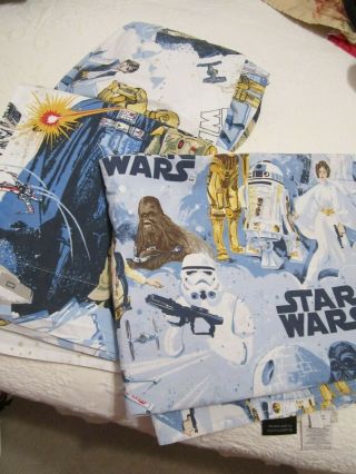 Pottery Barn Star Wars Twin Sheets 2 Flat Sheets And 1 Fitted