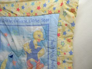 VTG SESAME STREET BABY BLANKET COMFORTER BUMPER TWINKLE TWINKLE LITTLE STAR 3