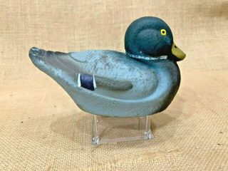 Vintage Salesman Sample Miniature Mallard Duck Decoy