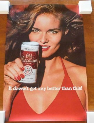 Vintage 1979 Old Milwaukee Beer Advertising Poster 29 3/4 " X 20 "