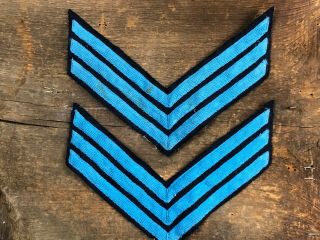 Orig Indian Wars Us Army Infantry Sergeant Chevron Patch Pair