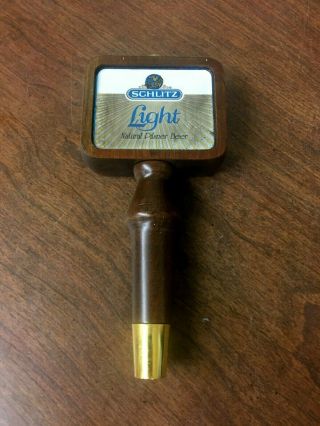 Vintage Schlitz Light Beer Tap Handle Nos