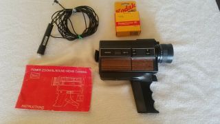 Vintage Sears 197/s Xl Power Zoom 8 Sound Movie Camera