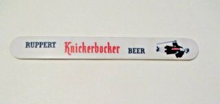 Vintage Ruppert Knickerbocker Beer Double Sided Advertising Beer Foam Scraper